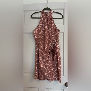 Elegant Sleeveless Brown Dress
